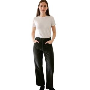 Vtg C'est Duo Green Sz 8 80's Indie Soft Stretch Velvet Boho Cabincore Pants